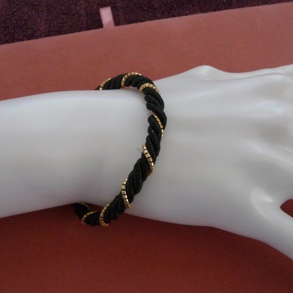 Handmade one-of-a-kind cord necklace & bracelet - Picture 3 of 5